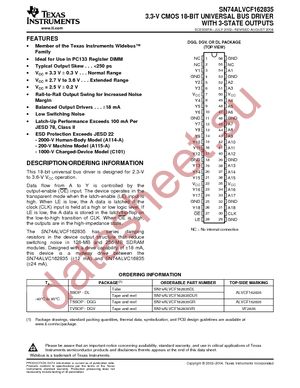 74ALVCF162835LRG4 datasheet  